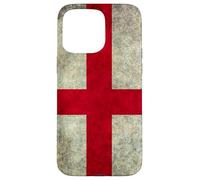 Drapeau de l'Angleterre Croix de Saint Georges Style Grungy Coque pour iPhone 15 Pro Max