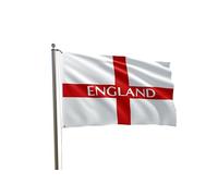 Drapeau de l'Angleterre St Georges 1,5 x 0,9 m - Grand drapeau britannique - Double couture durable pour extérieur et intérieur