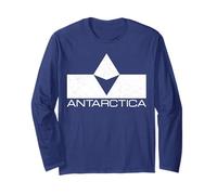 Drapeau de l'Antarctique - Cercle Antarctique véritable pôle sud Manche Longue