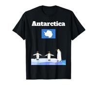 Drapeau de l'Antarctique pour Amoureux des Pingouins T-Shirt