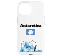 Drapeau de l'Antarctique Souvenir Penguin Lover Antarctic Trip Coque pour iPhone 15