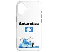 Drapeau de l'Antarctique Souvenir Penguin Lover Antarctic Trip Coque pour iPhone 16