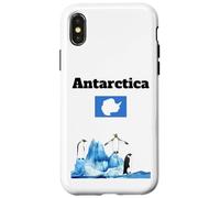 Drapeau de l'Antarctique Souvenir Penguin Lover Antarctic Trip Coque pour iPhone X/XS