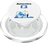 Drapeau de l'Antarctique Souvenir Penguin Lover Antarctic Trip PopSockets PopGrip pour MagSafe