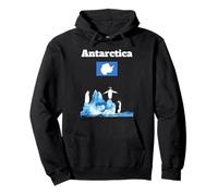 Drapeau de l'Antarctique Souvenir Penguin Lover Antarctic Trip Sweat à Capuche