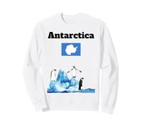 Drapeau de l'Antarctique Souvenir Penguin Lover Antarctic Trip Sweatshirt