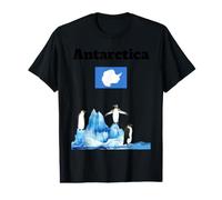 Drapeau de l'Antarctique Souvenir Penguin Lover Antarctic Trip T-Shirt Graphique avec Valeur