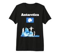 Drapeau de l'Antarctique Souvenir Penguin Lover Antarctic Trip T-Shirt Haut de Gamme