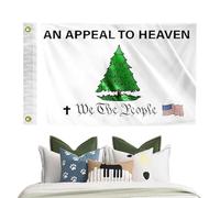 Drapeau de l'arbre de pin, drapeaux de la révolution américaine - Bannière de 3 x 5 pieds avec motif de pin en polyester, tapisserie décorative patriotique avec 2 œillets en laiton pour