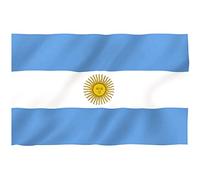 Drapeau de l'Argentine 90 x 150 cm - Drapeau national argentin avec œillets - Affichage extérieur et intérieur pour événements, festivals, défilés, matchs sportifs, école et décoration de la mai