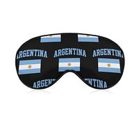 Drapeau de l'Argentine masque de sommeil couverture de nuit yeux pour femmes hommes BlockLight pour avion voyage sieste sangle réglable