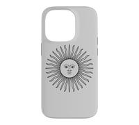 Drapeau de l'Argentine Soleil d'Argentine Sol DE Mayo (Noir) Coque pour iPhone 14 Pro
