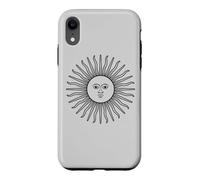 Drapeau de l'Argentine Soleil d'Argentine Sol DE Mayo (Noir) Coque pour iPhone XR