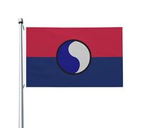 Drapeau de l'armée des États-Unis 29e division d'infanterie drapeaux 0,9 x 1,5 m décoration extérieure drapeau léger bannière maison fête drapeaux cour 3 x 5 drapeaux