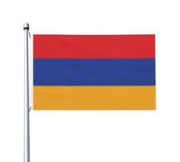 Drapeau de l'Arménie 9,6 x 1,5 m Drapeau double face - Bannière robuste d'extérieur et de jardin, facile à installer et durable pour n'importe quel décor