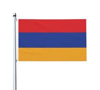 Drapeau de l'Arménie 9,6 x 1,5 m Drapeau double face - Bannière robuste pour décoration extérieure et de jardin, impression double face, facile à installer