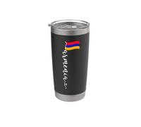 Drapeau de l'Arménie Arménien avec inscription en forme de cœur pour le jour de l'indépendance Gobelet isotherme en acier inoxydable double paroi