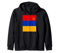 Drapeau de l'Arménie - Cœur arménien - Fête Nationale du Patrimoine Fier Sweat à Capuche