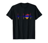 Drapeau de l'Arménie Heartbeat EKG Pulse Heart Armenian Pride T-Shirt