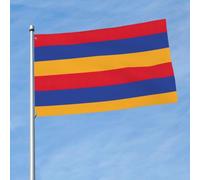 Drapeau de l'Arménie imprimé pour extérieur, 91 x 152 cm, léger et résistant à la décoloration, pour extérieur, cour, porche, balcon