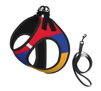 Drapeau de l'Arménie Laisse Gilet pour Petit Chien Chat Réfléchissant Réglable Doux Outdoor Marche Randonnée Entraînement
