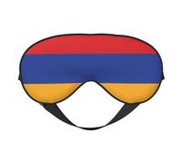 Drapeau de l'Arménie Masque doux pour les yeux pour dormir - Idéal pour les femmes hommes et les voyages, confortable et réglable, parfait pour une utilisation en intérieur/extérieur