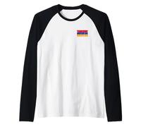 Drapeau de l'Arménie pour hommes, femmes, enfants Manche Raglan