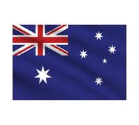 Drapeau de l'Australie - 1,5 x 0,9 m - Drapeau d'extérieur/intérieur en polyester avec œillets en laiton - Résistant à la décoloration - Bords doubles - Bannière patriotique pour la maison, les
