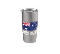 Drapeau de l'Australie Jour Proud Australian Love Australie Gobelet isotherme en acier inoxydable double paroi