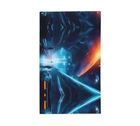 Drapeau de l'avenir de science-fiction. Drapeau décoratif d'extérieur 0,9 x 1,5 m, bannière verticale en polyester. Convient pour une utilisation en extérieur