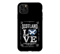Drapeau de l'Écosse Cœur Chardon Fierté Vieilli Coque pour iPhone 11 Pro Max