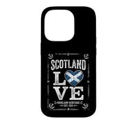 Drapeau de l'Écosse Cœur Chardon Fierté Vieilli Coque pour iPhone 14 Pro