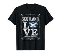 Drapeau de l'Écosse Cœur Chardon Fierté Vieilli T-Shirt