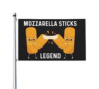 Drapeau de légende de bâtons de Mozzarella pour chambre d'adolescent, drapeau fantaisie double face, décoration murale pour la plage, 3x5 pieds, tapisserie de légende de bâtons de Mozzarella pour tent