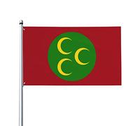 Drapeau de l'Empire ottoman (1517-1793) Drapeau de 9,1 x 1,5 m pour décoration de jardin, intérieur, famille, vacances, décoration de fête