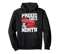 Drapeau de l'enfant Fier du Nord de la Norvège Sweat à Capuche