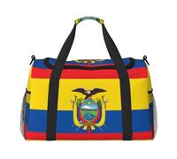 Drapeau de l'Équateur. C'est un sac de voyage à main avec une grande capacité et multifonctionnel, un incontournable pour les voyages en plein air