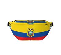 Drapeau de l'Équateur Sac banane polyvalent léger respirant et réglable pour voyage, cyclisme et utilisation quotidienne