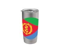 Drapeau de l'Érythrée Corne de l'Afrique Mer Rouge Gobelet isotherme en acier inoxydable double paroi