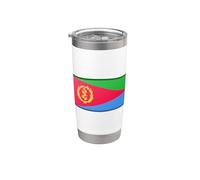 Drapeau de l'Érythrée Corne de l'Afrique Mer Rouge Gobelet isotherme en acier inoxydable double paroi