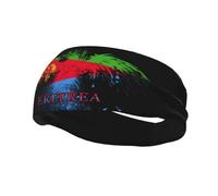 Drapeau De L'Érythrée Eagle Américain Unisexe Headband Absorbe La Transpiration Bandeaux Élastique Serre Tete pour Fitness Yoga Randonnée Running