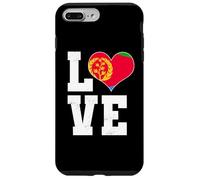 Drapeau de l'Érythrée en Forme de cœur avec Motif de fierté érythréenne Coque pour iPhone 7 Plus/8 Plus
