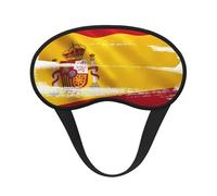 Drapeau de l'Espagne C'est un masque pour les yeux à bord noir. Le masque doux pour les yeux peut améliorer la qualité du sommeil et est adapté pour l'intérieur, l'extérieur et les voyages.