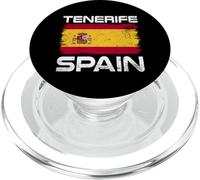 Drapeau de l'Espagne de Tenerife avec fierté Drapeau Espagnol PopSockets PopGrip pour MagSafe