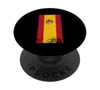 Drapeau de l'Espagne Fierté espagnole Voyage péninsule ibérique PopSockets PopGrip Adhésif