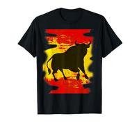 Drapeau de l'Espagne graphique de Bull El Matador, El Toro T-Shirt