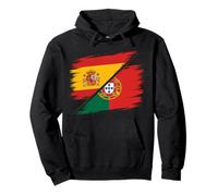 Drapeau de l'Espagne Portugal Porter Héritage Portugais Espagnol Sweat à Capuche