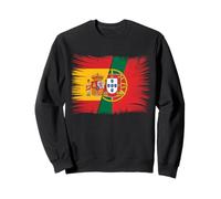 Drapeau de l'Espagne Portugal Porter Héritage Portugais Espagnol Sweatshirt