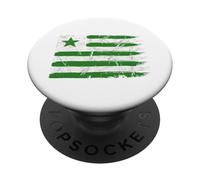 Drapeau de l'Espéranto - Symbole - Langue du Monde - Étoile Verte PopSockets PopGrip Adhésif