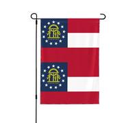 Drapeau de l'État de Géorgie - Drapeaux de jardin double face - Toutes saisons - Ensemble de décorations de vacances en plein air